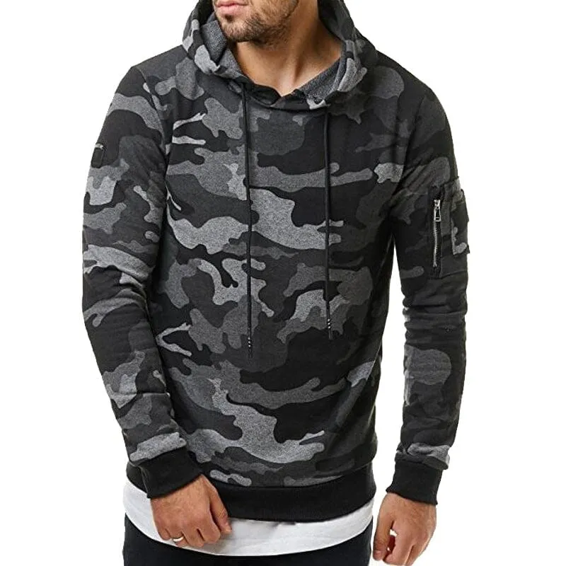 Camouflage Hooded Sweatshirt
