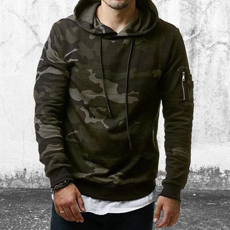 Camouflage Hooded Sweatshirt