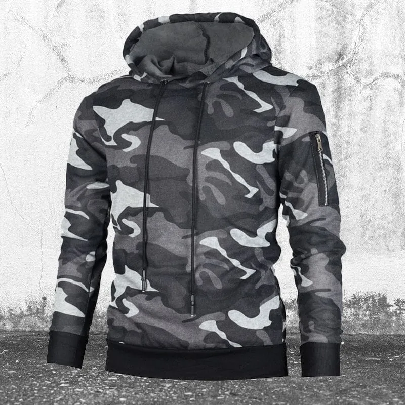 Camouflage Hooded Sweatshirt