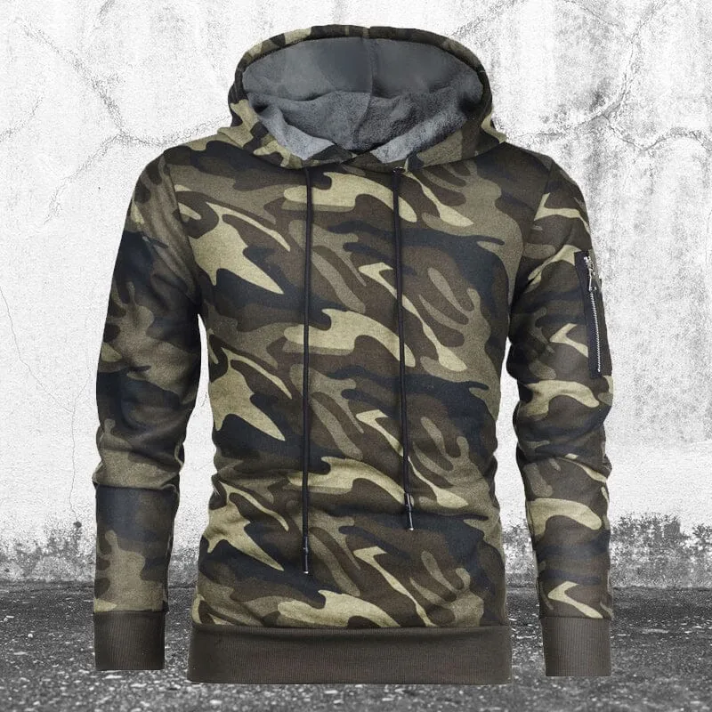 Camouflage Hooded Sweatshirt