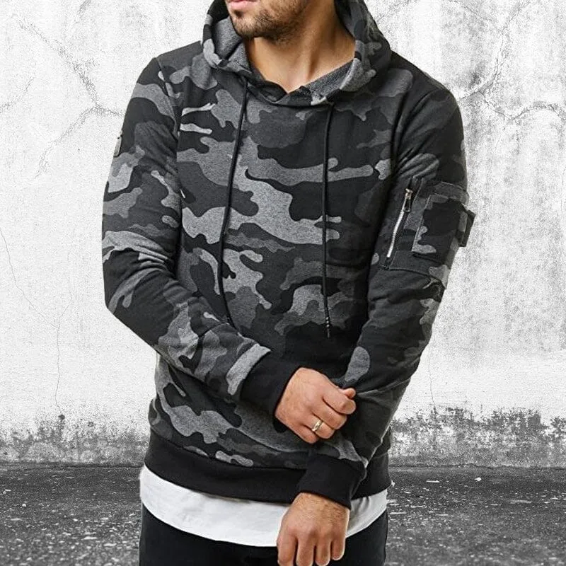 Camouflage Hooded Sweatshirt
