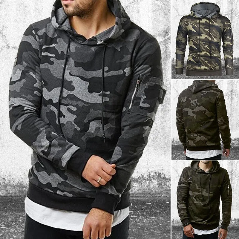 Camouflage Hooded Sweatshirt