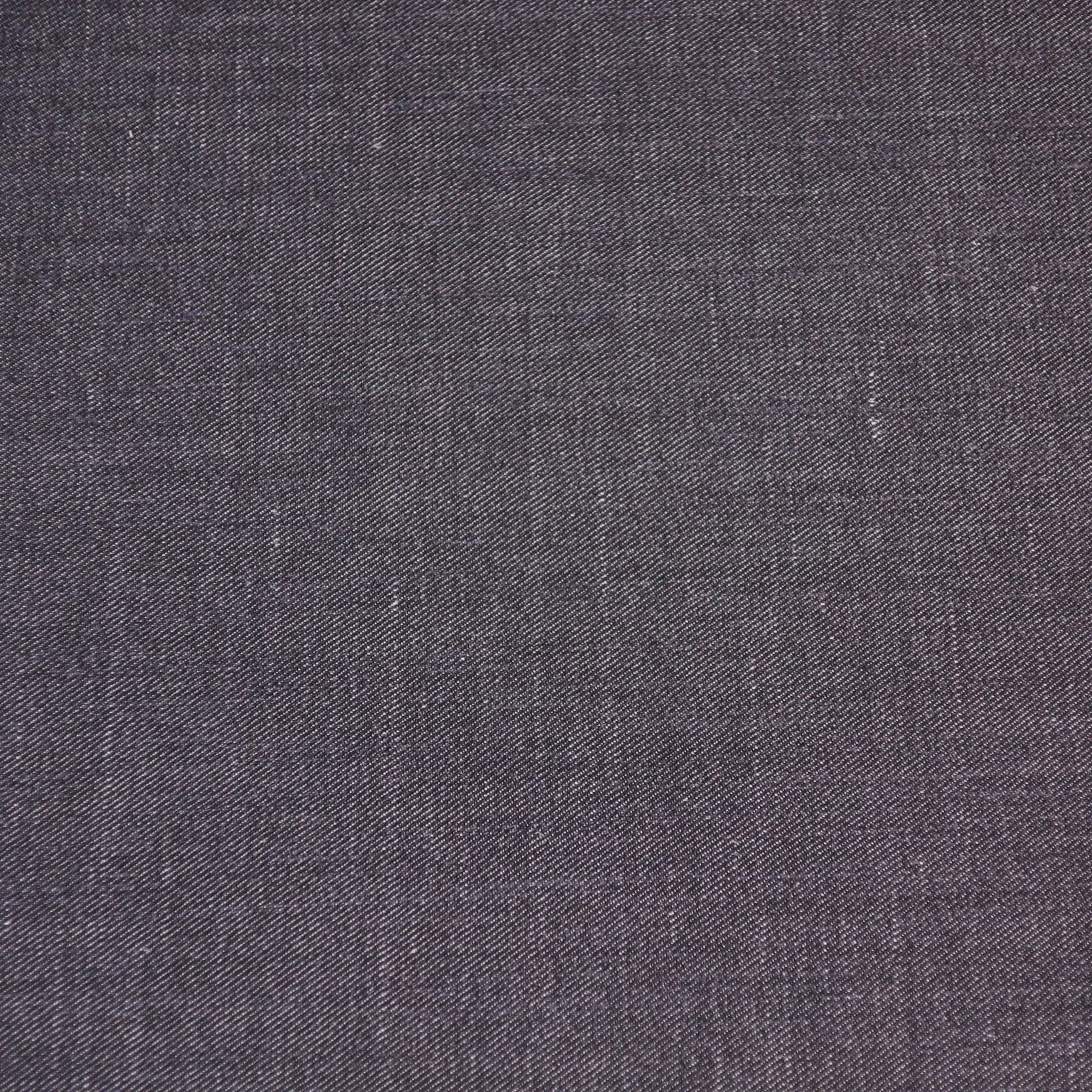 Charcoal Denim Loro Piana Wool Silk and Linen Fabric