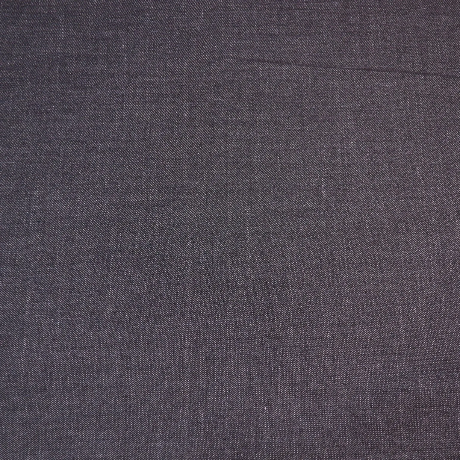 Charcoal Denim Loro Piana Wool Silk and Linen Fabric