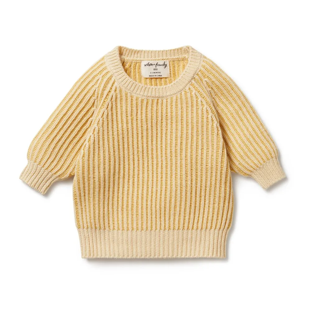 Dijon Knitted Ribbed Jumper