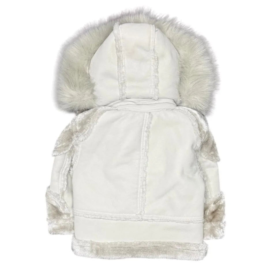 Kids Jordan Craig El Jefe Shearling Moto Jacket (Arctic Wolf) 91625K