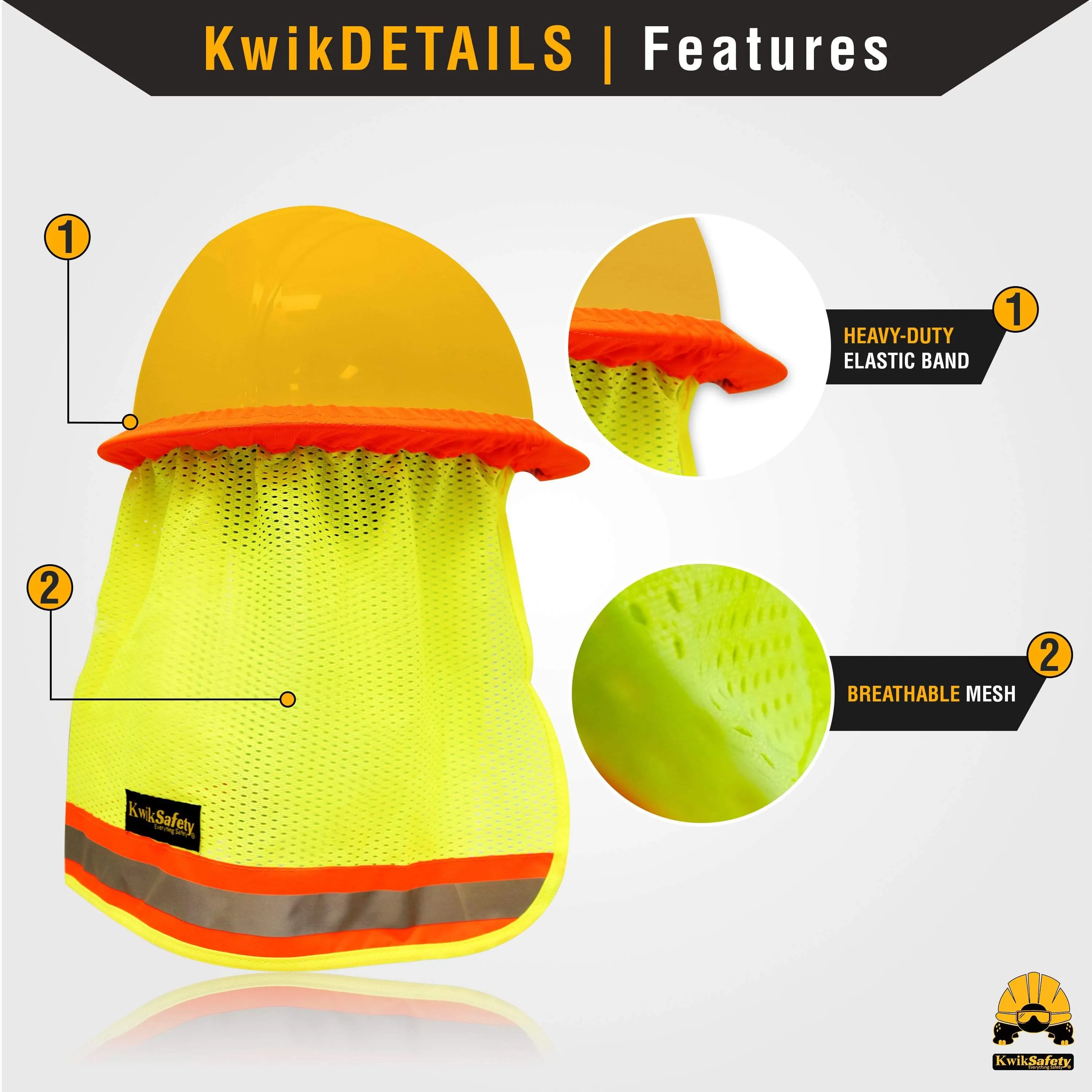 KwikSafety WHITE TURTLE SHELL Hard Hat (10 COOLING VENTS) Type 1 Class C ANSI Tested OSHA Compliant Standard Cap Style PPE - Model No.: KS1601