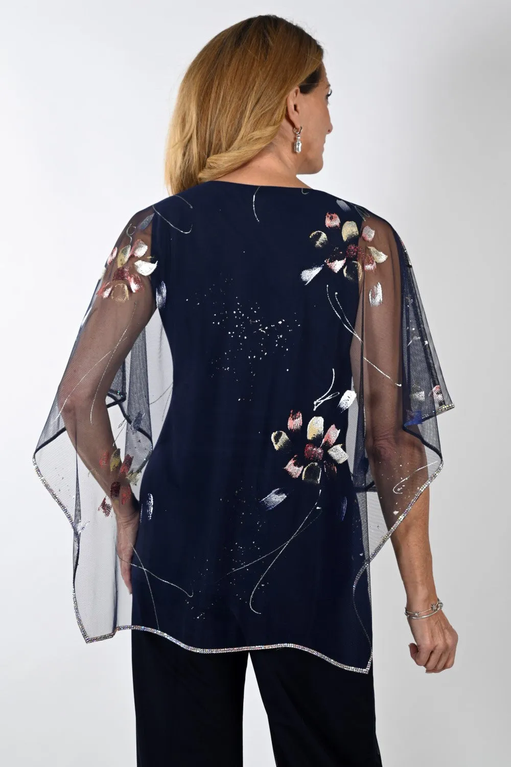 Lyman Top 239315 Midnight Blue/Coral