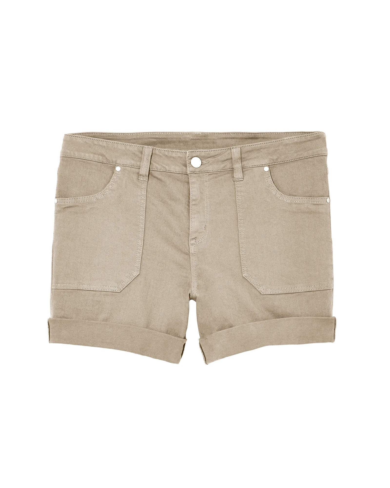 Macau Rolled Wide Cuff Short | Tan
