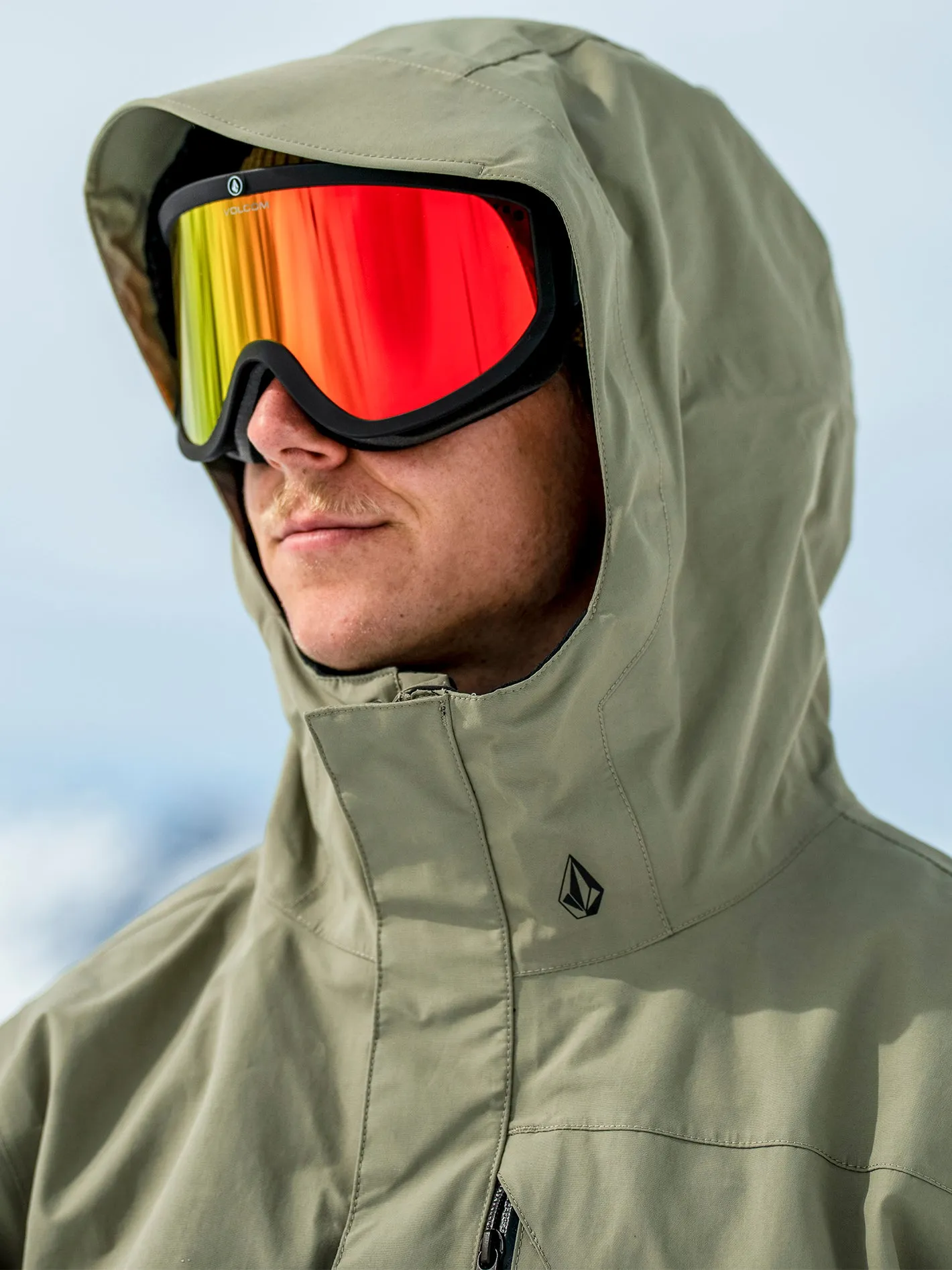 Mens L Insulated Gore-Tex Jacket - Light Military