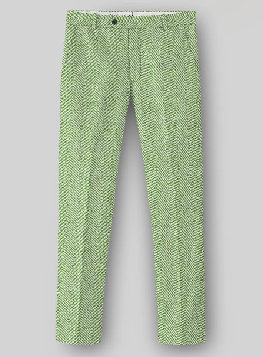 Sartori Celemente Green Herringbone Soft Tweed Suit